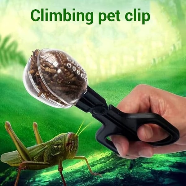 Reptilfôringstang, Øglebillefangsttang Krikettang Insektøser for Fisk Akvarium Reptiler Slanger Øgle Gecko Edderkopp Fugl