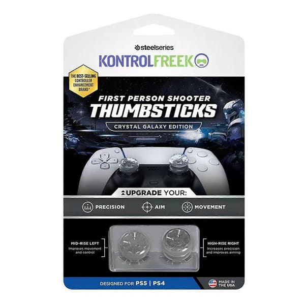 Skridsikre tommelfingergreb til universelle spilcontrollere, forbedret greb til gaming PS4 Transparent