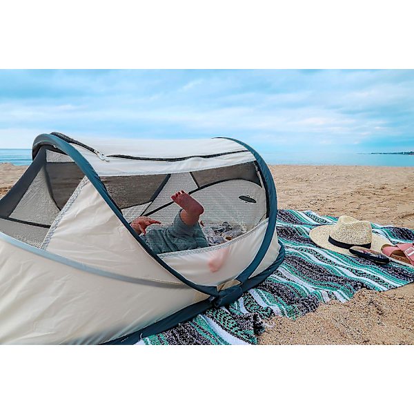 Deryan Travel Cot - Babybox - Pop Up - Kevyt, kompakti ja taitettava - Avattu vain 2 sekunnissa - Hyttysverkolla ja kantokassilla - C