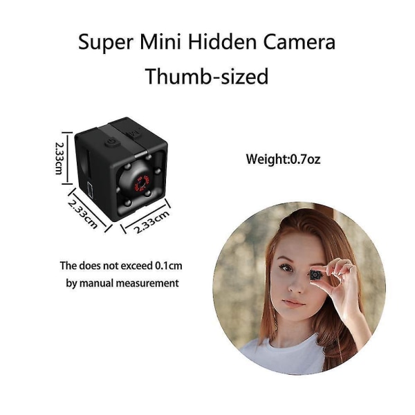 Spionkamera Mini Wifi trådlös dold kamera