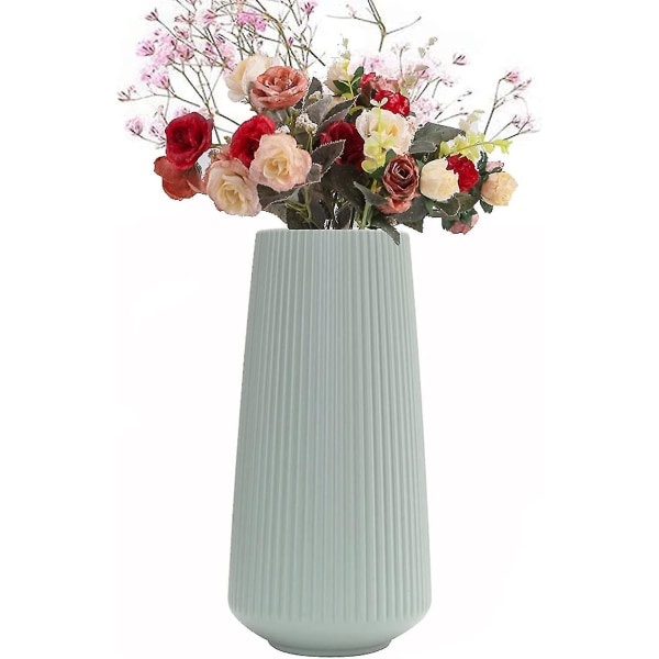 1 st Plastblommavas, Modern Enkel Blommavas, Imitation Keramisk Blomkruka