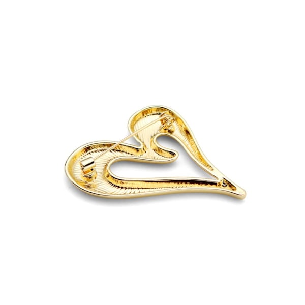 Broche Pins Hjerte Guld Sød Blazer Lapel Hijab