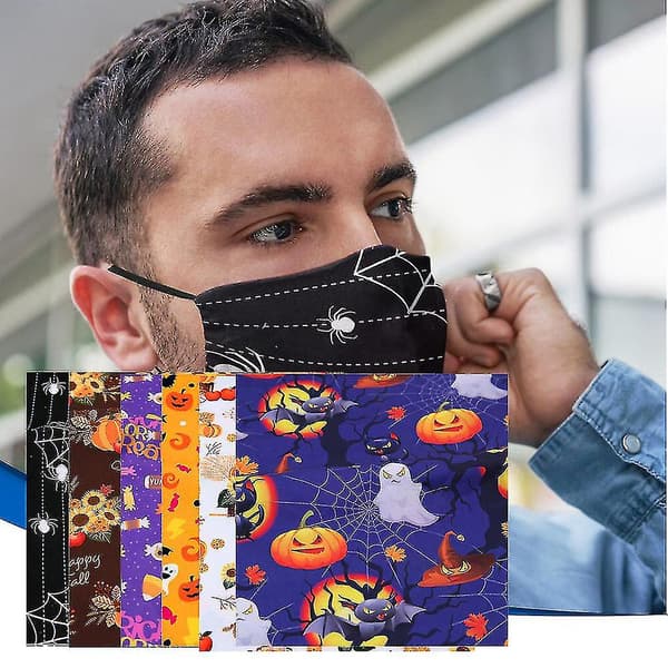 Diy handsydd barn bomull tryckt Halloween pumpa