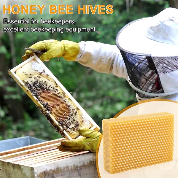 30 stk Honeycomb Foundation Bee Wax Foundation Ark Papir Lysfremstilling Bivoks Flakes Biavler T