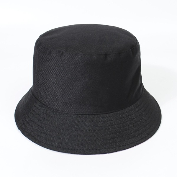 Kvinners Reversible Bucket Hat Solid PU Lær Bomull Bucket Hat Flerfarget Mote Utendørs Sol Fiske Cap Gold