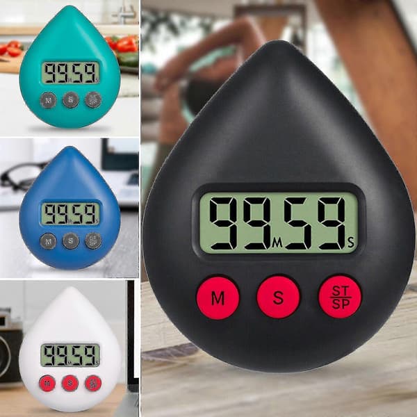Digital Dusjtidtaker Trefarget Vanntett Energibesparende Digital Timer