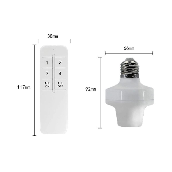 Fjernbetjening til lysfatning E27 pære fatning adapter Zigbee Smart lysholder Wifi intelligent stemme