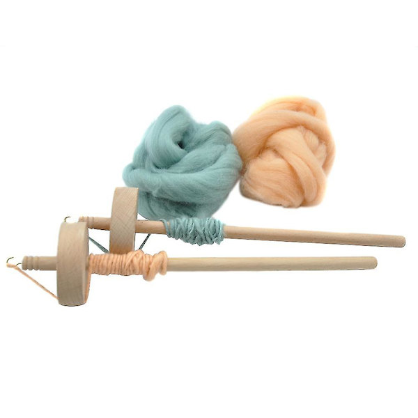 Fallspindel Topp Virvel Garn Spin Hand Carved Träverktyg Present För Nybörjare