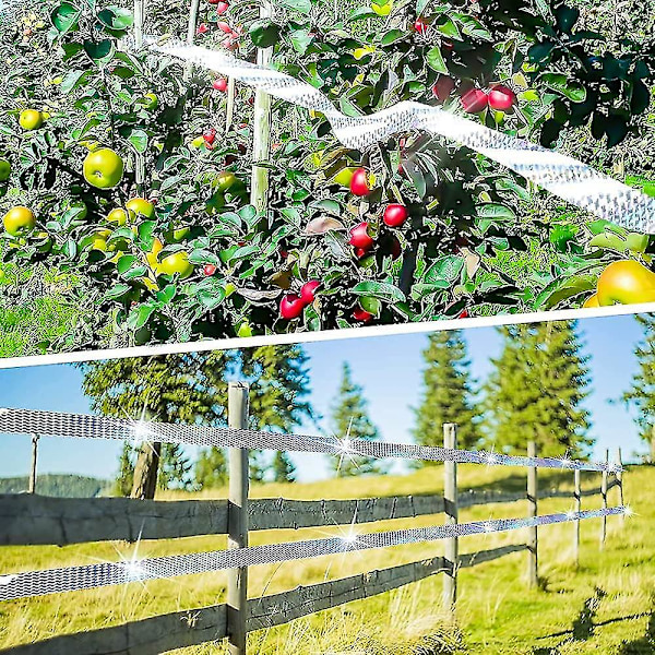 80m*4,8cm Fågelavvisande Tejp Fågelavvisande Tejp Fågelskrämma Trädgård Fågelskrämma Reflekterande Duva Fågelskydd