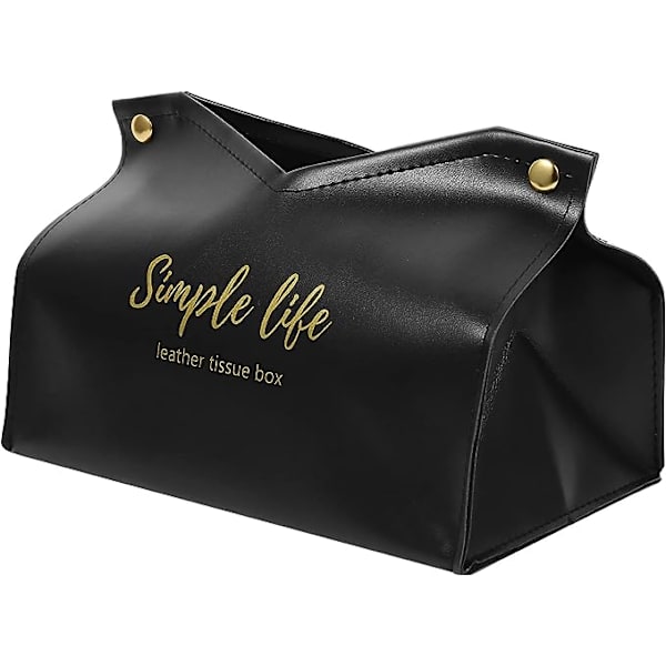 2 stk. Servietter Center Garden Home Tissue Life Simple Desks Organizer Dispenser Pu Pouch Dressers Container Car Rectangular Bedroom Bag Vanity Decoration