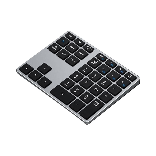 Bluetooth numerisk tastatur, 35 taster Trådløst numerisk tastatur, bærbart slankt Bluetooth numerisk tastatur for bærbar datamaskin, ,