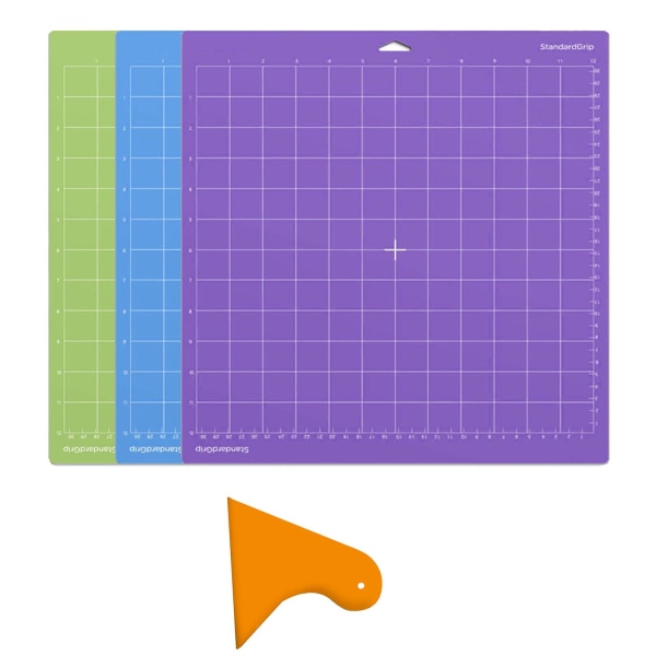 3 stk Utskifting av skjæremattesett med spadegitterlinjer Lett lim