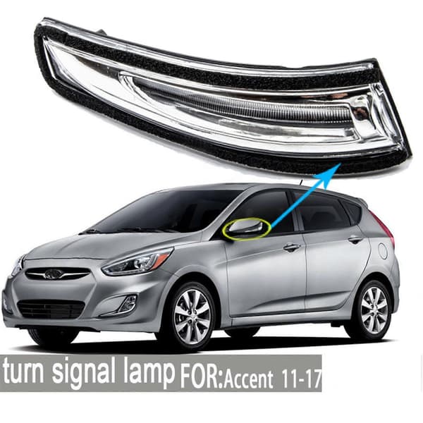 För I30 2011-2017 Höger Dynamisk LED Blinkersljus Sekventiell Backspegellampa