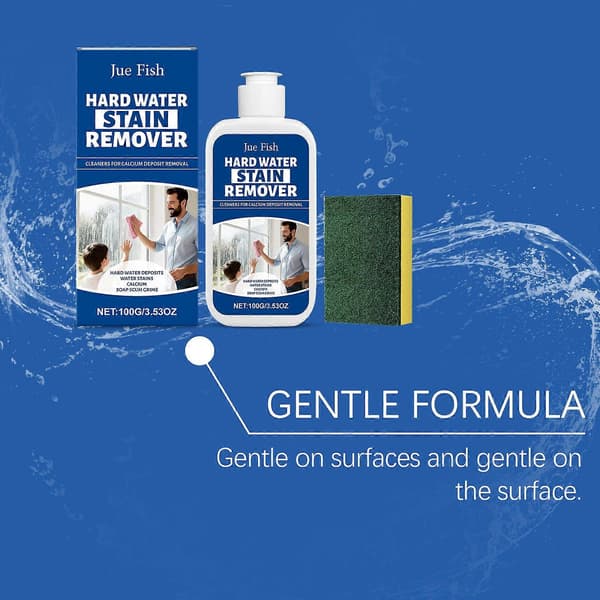 Fjerner for hardt vannflekker Fjerner umiddelbart gjenstridige harde vannflekker. klare dusjdører 2 Set