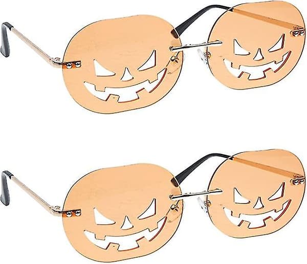 2 par græskar solbriller (orange)