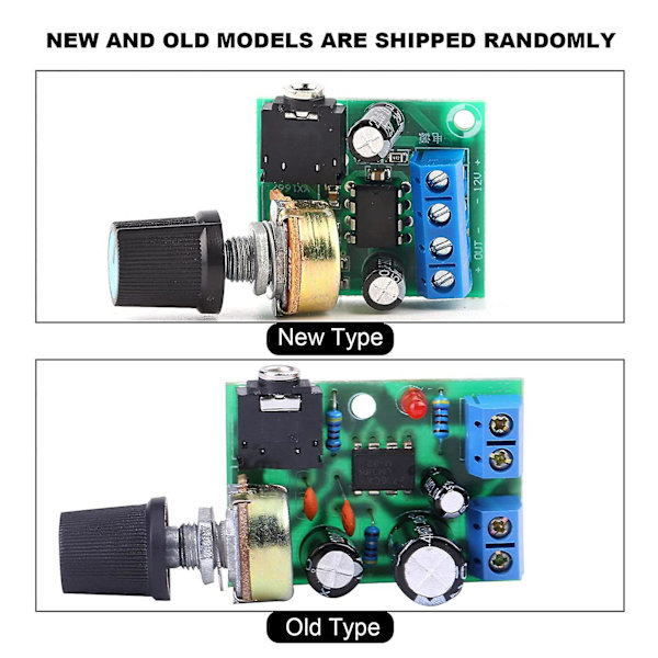 Lm386 Super Mini Förstärkarkort, 3v-12v, 0.5w-10w Högtalare Låg Brusförbrukning, För Högtalare Diy