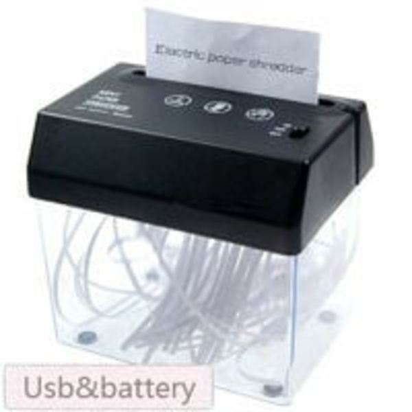 Mini Kreativ USB Elektrisk Kontor Papirklipper A6 Høj Sikkerhed Kryds-Skær Papirklipper Mobil Lille Stille Papirklipper Nem at Trans