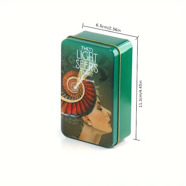 Tarotkort Tin Box 78 Kort Sleeve Guide, Spådomsspill Spådomsverktøy