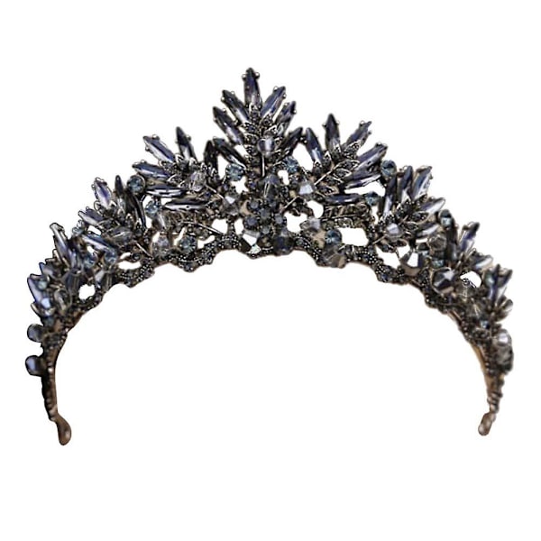 Hiuskoristeet Prom Halloween Mustat Kruunut Gootti Tiara Naiset Vintage Kruunut Tiarat Gootti Kruunut Gootti Hääkruunu