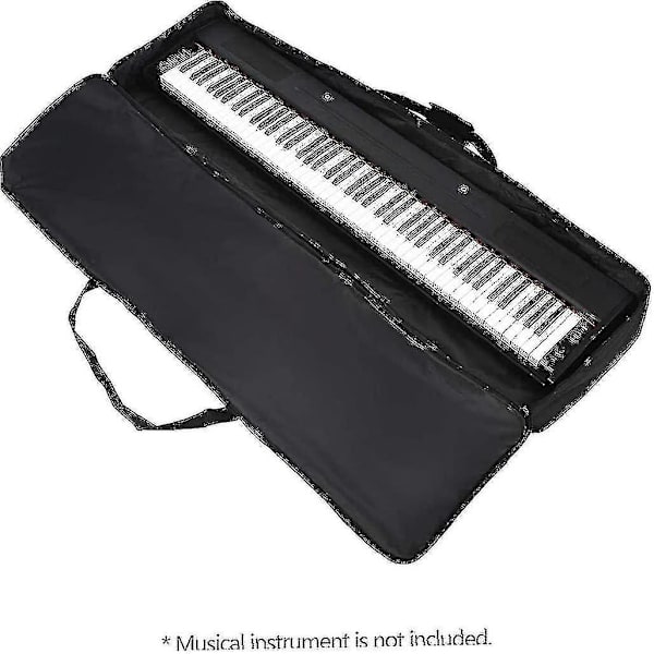 Vadderat Bärfodral för Elektroniskt Keyboard, Oxfordmaterial 88 Tangenter Piantillbehör Pianoväska