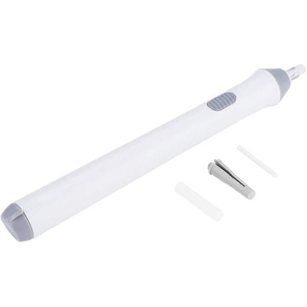 Elektrisk viskelær automatisk blyant viskelærsett med 22 viskelærrefill for tegning, maling (hvit)