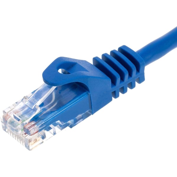 10m Blue Snagless Cat5e Ethernet-kabelnätverk High Speed ​​Patch-sladd kompatibel med router, modem, smart-tv, pv, bärbar dator och konsol