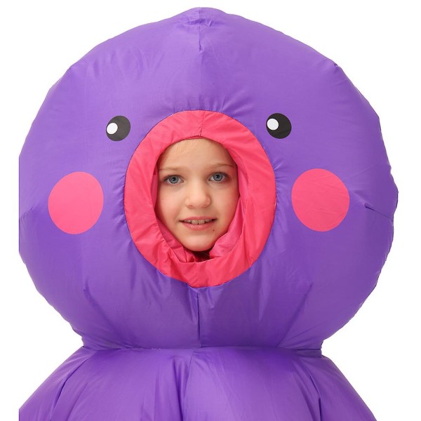 Lilla blæksprutte oppusteligt børnetøj Halloween Purim Festival Cosplay Marine Animal Standing oppusteligt kostume