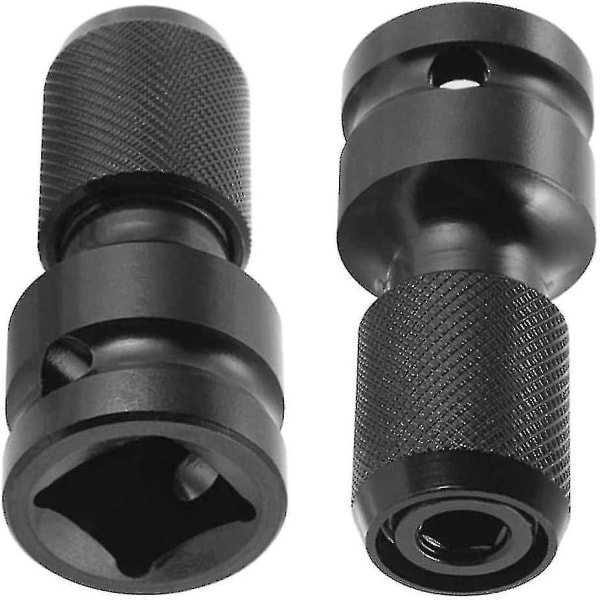 2 stk. Sokkeladaptere 1/2\" firkant 1/4\" sekskant Hex Ratchet Socket Z64485