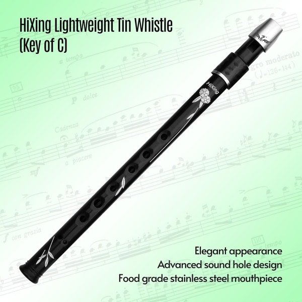 Lätt irländsk visselpipa tenn visselpipa flöjt inspelare instrument för barn vuxna studenter nybörjare sopran inspelare irländsk & internationell vindinstrument