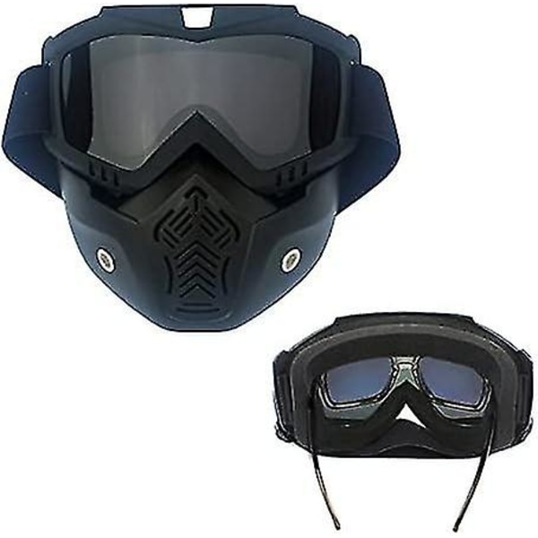 Qiffiy Hiihtolasit Lumilasit Unisex Hiihto Lumilautailu Maski Moottorikelkka Hiihtolasit Tuulenpitävät Motocross Suojalasit Turvalasit Suun Suodattimella