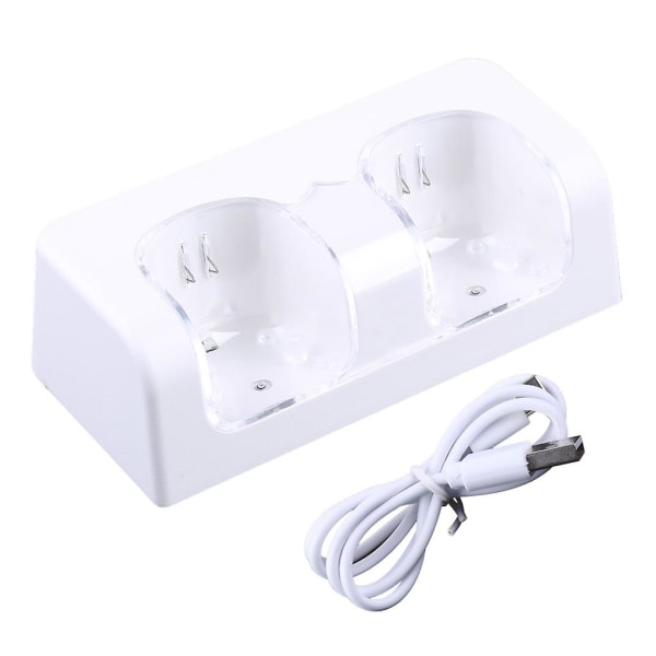 2-ports ladestasjonsholder for Wii, kontroller ladestasjon med batteripakke
