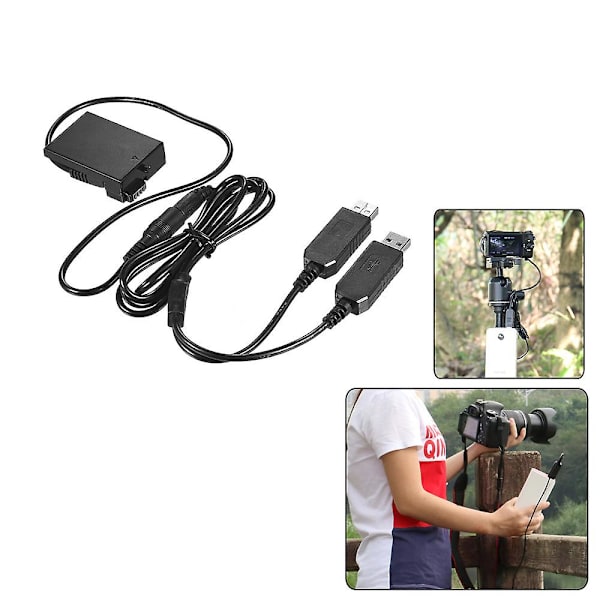 Lp-e8 DC-kobling USB-strømadapter Dummy-batteri Kameraoplader-sæt til Canon Rebel T3i T2i T4i T5i Eos 600d 550d 650d 700d Kiss X5 X4 X6