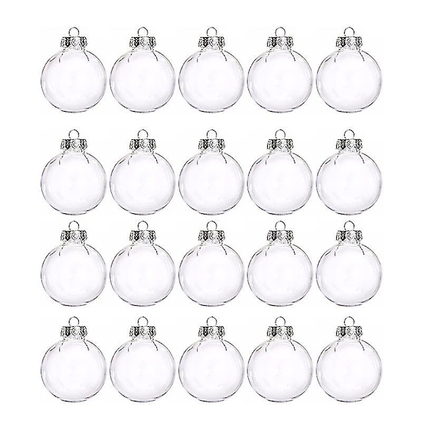 Läpinäkyvä kirkas DIY ripustettava pallo bauble koristeet X