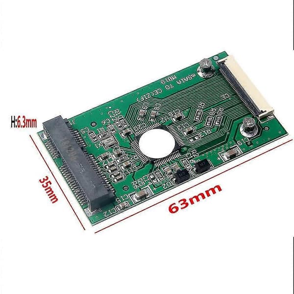 Mini SATA mSATA PCI-E SSD till 40-pin 1,8 tums ZIF-adapterkort
