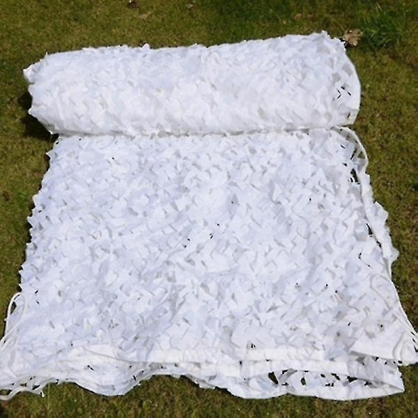 3 x 4m Camo Netting Hvid Skov Netting Jagt Net