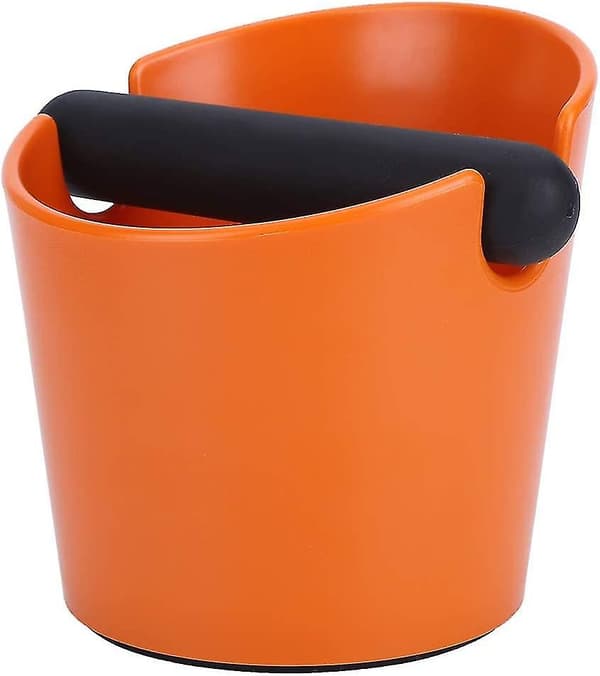 Kaffe Knock Box Espresso Grounds Bin Kaffe Sage Knock Box Kaffe Grounds Behållare Grind Bin Knock Out Box -d orange