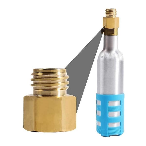 CO2-cylinderadapter til Quooker Cube til TR21-4 konverteret til Quooker Cube Tank TR21-3, messing Quooke Yellow  Red