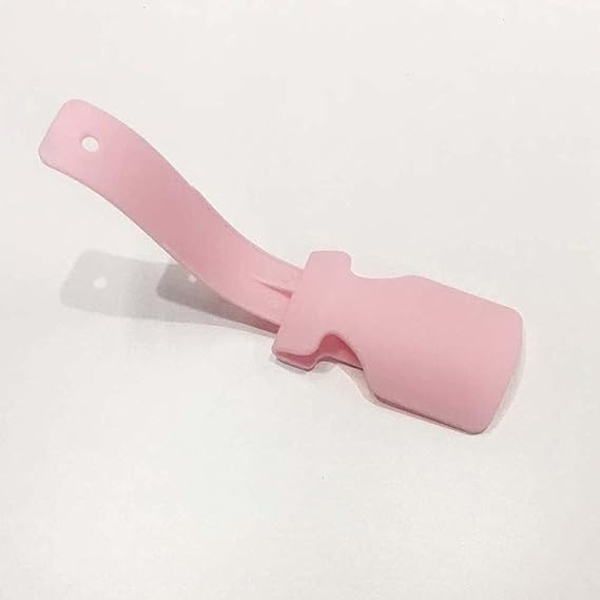 Lazy Shoes Hjælper, Strømpe Sl ider Håndteret Sko Horn Sko Løftehjælper Nemt på & Off til Seniorer Ældre Handicappede Plast Sko Horn Passer Til Alle Sko (Pink)