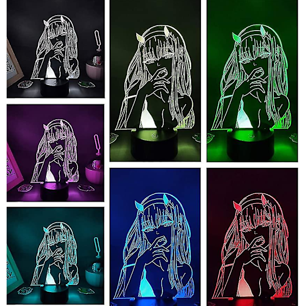 3D Nattlampa Stjärna Kirby Kreativ USB Touch Färgrik Fjärrkontroll 16 Färger LED Presentlampa Stjärna Kirby 1 Svart Touch Färgrik