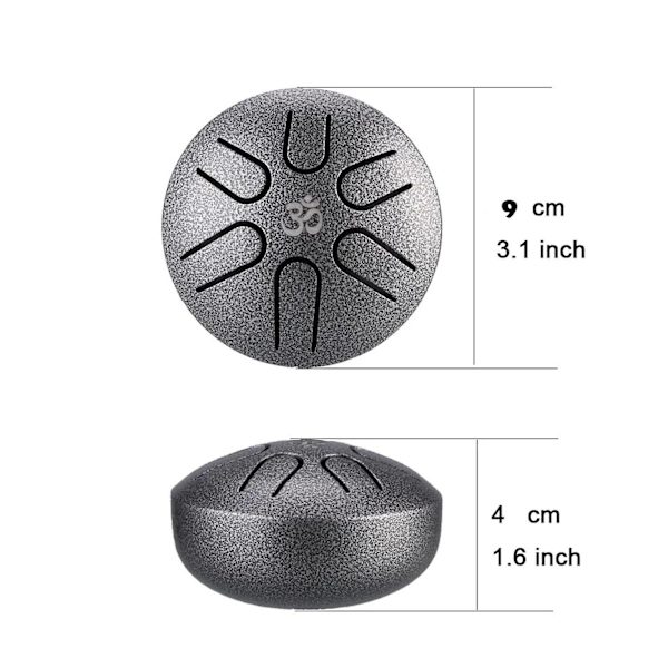 Buddha Stones Mini Ståltungetromme, Mini Handpan Tromme, Sorgenfri Tromme, Handpan Tromme, Til Børn Voksne Uddannelse Underholdning Meditation Yoga Zen Gave