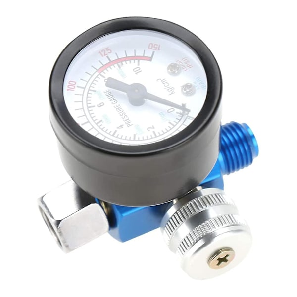 Trykregulator Kompressor, Lufttryksregulator Regulator 1/4 Sprøjtepistol Lufttryksregulator Trykmåler Pneumatisk Værktøjstilbehør