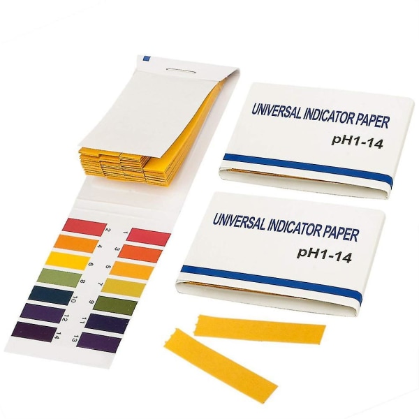 320xph teststrimler testpapir med fargesammenligningsskala (4x80 pakke)