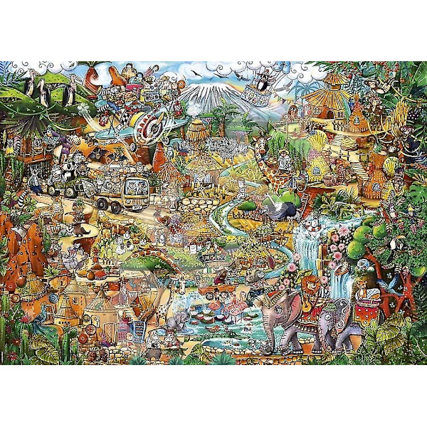 Heye Triangulär, Exotic Safari, Berman Pussel (2000 bitar)