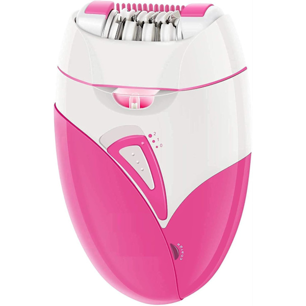 Elektrisk hårfjerner for kvinner med LED-lys - Trådløs epilator for dameben, armer og ansikt, sikker trimmerpinsett for