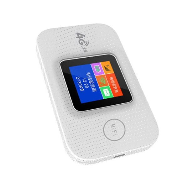 4g Sim-kort Wifi-ruter Farge-LCd-skjerm Lte Wifi Modem Sim-kortruter Mifi-lomme Hotspot bygget-