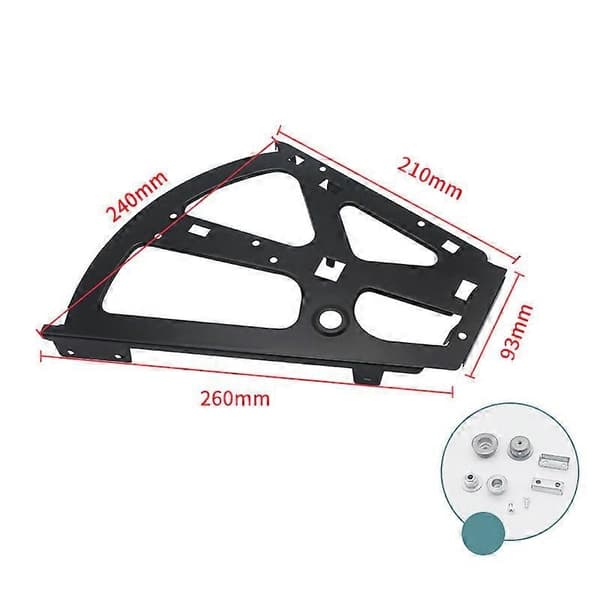 Flip Frame Rack Skohylde Hængsel Hardware Tilbehør til Skab Hjem Black Two Layers