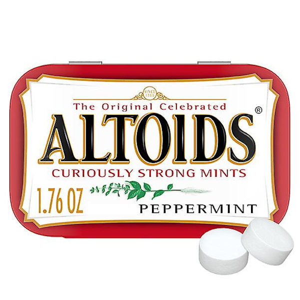 Altoids Classic Peppermint Breath Mints Hård Karamel Tin, 1.76 oz