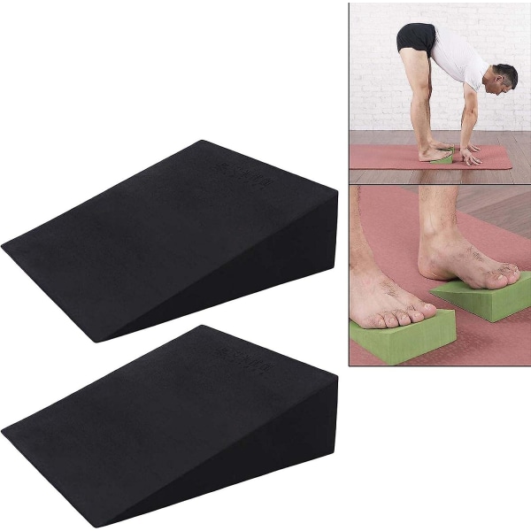 Yogablock Handled Kil Fotstöd Kudde Balans Accs Knäskydd Lätt kilblock Skum Slant Board För Pilates Stretching Gy