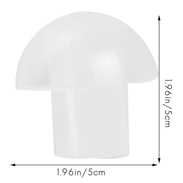20 st Silikon In-ear Öronproppar Svampplugg Öronpropp För Radio Hörlur Headset