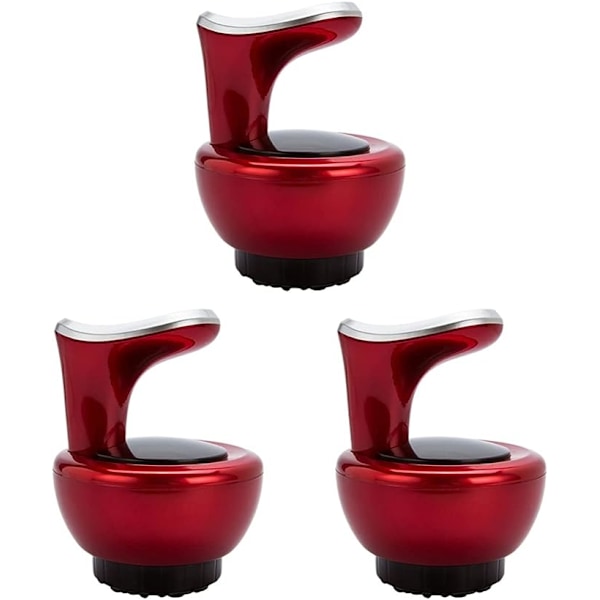 3 stk Gear Muscle Machine Massage Enhed Bærbar og Sug Detoxification Cupping Opladningsinstrument Rød Gua Massager Håndholdt Sha Værktøj Kroppen Kina